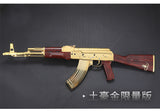 1:2.05 Alloy military model, shell throwing AK47 model metal assault step ornament, non-firing