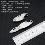 【Free gift】Stainless steel mini folding knife with bottle opener outdoor pocket knife key pendant unpacking courier knife
