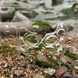 High-strength transparent acrylic PC material outdoor survival finger tiger hand support anti-wolf buckle hand handle self-defense gadget