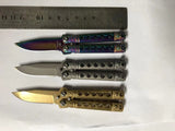 Butterfly knife CSGO mini folding knife unpacking tool knife keychain knife folding knife portable pocket knife