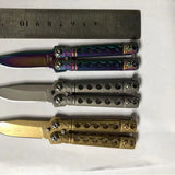 Butterfly knife CSGO mini folding knife unpacking tool knife keychain knife folding knife portable pocket knife