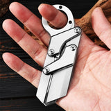 【Free gift】Outdoor knife Mechanical folding knife Convenient folding knife High hardness Multifunctional promotion Form Fruit express knife