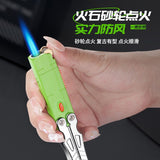 2025 Internet celebrity fun play windproof lighter inflatable men's high-end straight to creative personality fun lighter for boyfriend | POPOTR