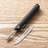 The manufacturer supplies carbon fiber unpacking knife, portable cutting rope, engraving knife, mini multi-functional folding scalpel art