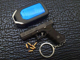 Genuine alloy empire 1:3 G17 Glock, shell throwing model gun pendant keychain foreign trade
