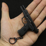 1:3 shell throwing gun mold metal toy 92 type gun model shell throwing 92 gun keychain hanging machine foreign trade cannot be launched
