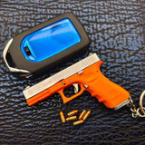 Genuine alloy empire 1:3 G17 Glock, shell throwing model gun pendant keychain foreign trade