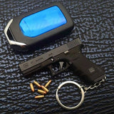 Genuine alloy empire 1:3 G17 Glock, shell throwing model gun pendant keychain foreign trade