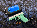 Genuine alloy empire 1:3 G17 Glock, shell throwing model gun pendant keychain foreign trade
