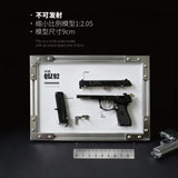 1:2.05 Metal removable teaching aid grade shell throwing 92 model one-click quick dismantling, non-firing