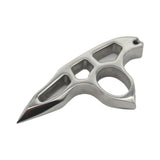 Thickened stainless steel finger tiger ring, window breaker, self-defense, anti-wolf car tiger fist outdoor hand support, fist buckle