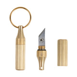 【Free gift】Portable keychain brass engraving knife, portable mini capsule engraving knife, express unpacking knife tool