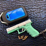 Genuine alloy empire 1:3 G17 Glock, shell throwing model gun pendant keychain foreign trade