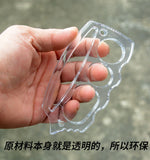Polycarbon Tiger Finger Four-Finger Hand Support Hand Buckle Glove Self-Defense Weapon Ring Ring Legal Finger Tiger Self-Defense Supplies Equipment