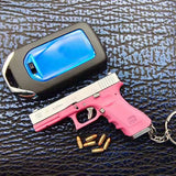 Genuine alloy empire 1:3 G17 Glock, shell throwing model gun pendant keychain foreign trade