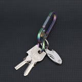 【Free gift】Stainless steel mini folding knife with bottle opener outdoor pocket knife key pendant unpacking courier knife