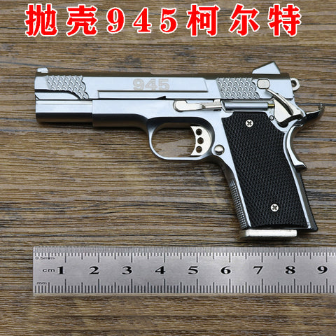1:2.05 alloy model shell throwing 945 Colt 1911 metal model non-emission