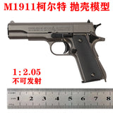 1:2.05 Model D shell throwing M1911 Colt, metal model child removable, non-firing