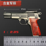 1:2.05 Alloy model shell throwing Browning M1935 metal disassembly generation, non-firing
