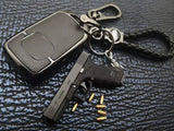 Genuine alloy empire 1:3 G17 Glock, shell throwing model gun pendant keychain foreign trade