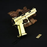 1:3 gun model children's toy G34 pit viper shell throwing keychain gun alloy gun foreign trade, non-firing