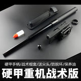 Mechanical Swing Stick Three-section Telescopic Stick Light Machine Heavy Machine Swing Stick Portable Defense Vehicle Self-Defense Legal Weapons