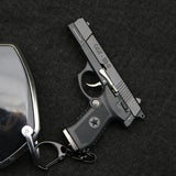 1:3 shell throwing gun mold metal toy 92 type gun model shell throwing 92 gun keychain hanging machine foreign trade cannot be launched