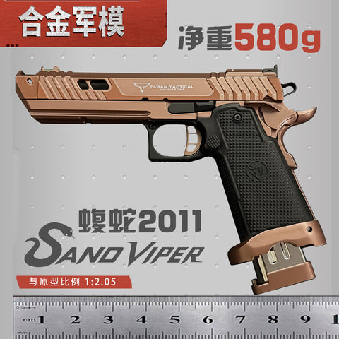 1:2.05 Alloy military model shell throwing TTI 2011 pit viper model viper metal toy children can not launch