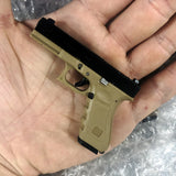 Genuine alloy empire 1:3 G17 Glock, shell throwing model gun pendant keychain foreign trade