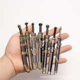 【Free gift】Ancient small weapon mini sword 12 cm, Fang Tian painting halberd metal model gun ornament boys give gifts