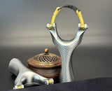 Tiangang 8 Pulley New Enhanced Slingshot Multifunctional Metal Pulley Bow Precision Fish Shooting Professional Bead Shooting Slingshot