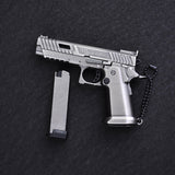 1:3 gun model children's toy G34 pit viper shell throwing keychain gun alloy gun foreign trade, non-firing