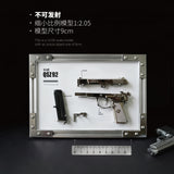 1:2.05 Metal removable teaching aid grade shell throwing 92 model one-click quick dismantling, non-firing