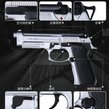 1:2.05m92a1 alloy shell throwing Beretta model disassembly metal, non-firing