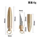 【Free gift】Portable keychain brass engraving knife, portable mini capsule engraving knife, express unpacking knife tool