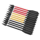 2025 12 boxed 6.25-inch blade arrow short arrow exchangeable arrow 17cm short arrow shooting competitive arrow | POPOTR