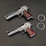 Neue 1:3  Hardcover Holz Griff Pistole  Miniatur Modell Keychain Voller Metall Shell Legierung Nicht Schießen Junge Geschenk