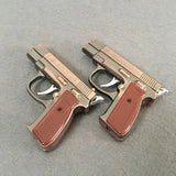 GUN Hot Metal Model with Lighting White Light Inflatable Windproof Lighter Model