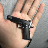 1:3Colt 1911 Pistole Miniatur Modell Legierung Keychain Geschenk Rucksack Anhänger Dekoration Geschenk Spielzeug Junge Lieblings