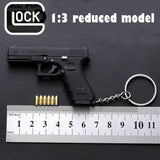Neue 1:3  17Pistole Miniatur Modell Keychain Voller Metall Shell Werfen Legierung Boy lieblings Geburtstag Geschenk