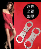 Thumb Lock Buckle Toe Lock Buckle SM Bondage Handcuffs Adult Games Sex Toys For Couple Cosplay Stainless Steel Erotic Products