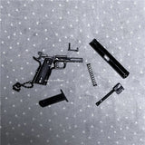1:3Colt 1911 Pistole Miniatur Modell Legierung Keychain Geschenk Rucksack Anhänger Dekoration Geschenk Spielzeug Junge Lieblings