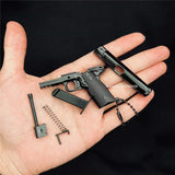 Exklusive Verkäufe 1:3 Pistole Miniatur Modell Legierung Keychain Geschenk Rucksack Anhänger Dekoration Geschenk Spielzeug