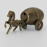 Creative Personality Gas Lighters Carriage Wine Barrel Golden Retro Nostalgic Ornaments Gift