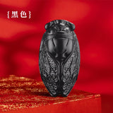 【¿】Golden Cicada Lighter Metal Inflatable Windproof Pocket Lighter Smoking Cigarette Kitchen Ignition Smoker Gift Lighters（NO GAS
