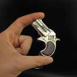 10PCS Neue Mini 6 Haar Legierung Gummiband PistoleModell Miniatur Dekoration Spielzeug Junge Lieblings Geburtstag geschenk Retro