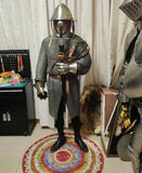 Medieval European Armor Riveted Chainmail Long Sleeve Long Pendulum Chainmail Chainmail Wearable
