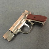 GUN Hot Metal Model with Lighting White Light Inflatable Windproof Lighter Model