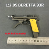 Neue 1: 2,05 93R  Pistole Miniatur Modell Keychain Voller Metall Shell Werfen Legierung Boy lieblings Geburtstag Geschenk