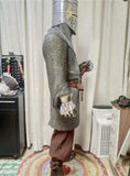 Medieval European Armor Riveted Chainmail Long Sleeve Long Pendulum Chainmail Chainmail Wearable